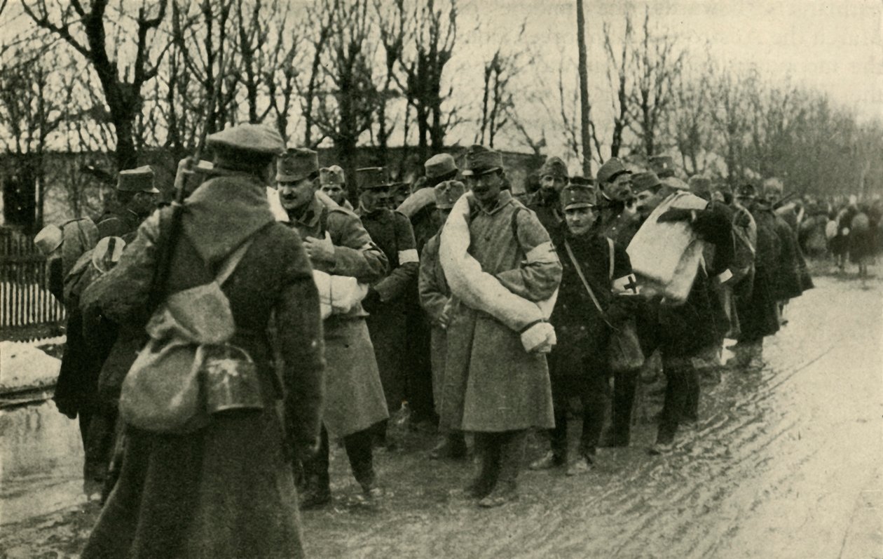 Prisioneros austriacos, Przemysl, marzo de 1915 de Unbekannt