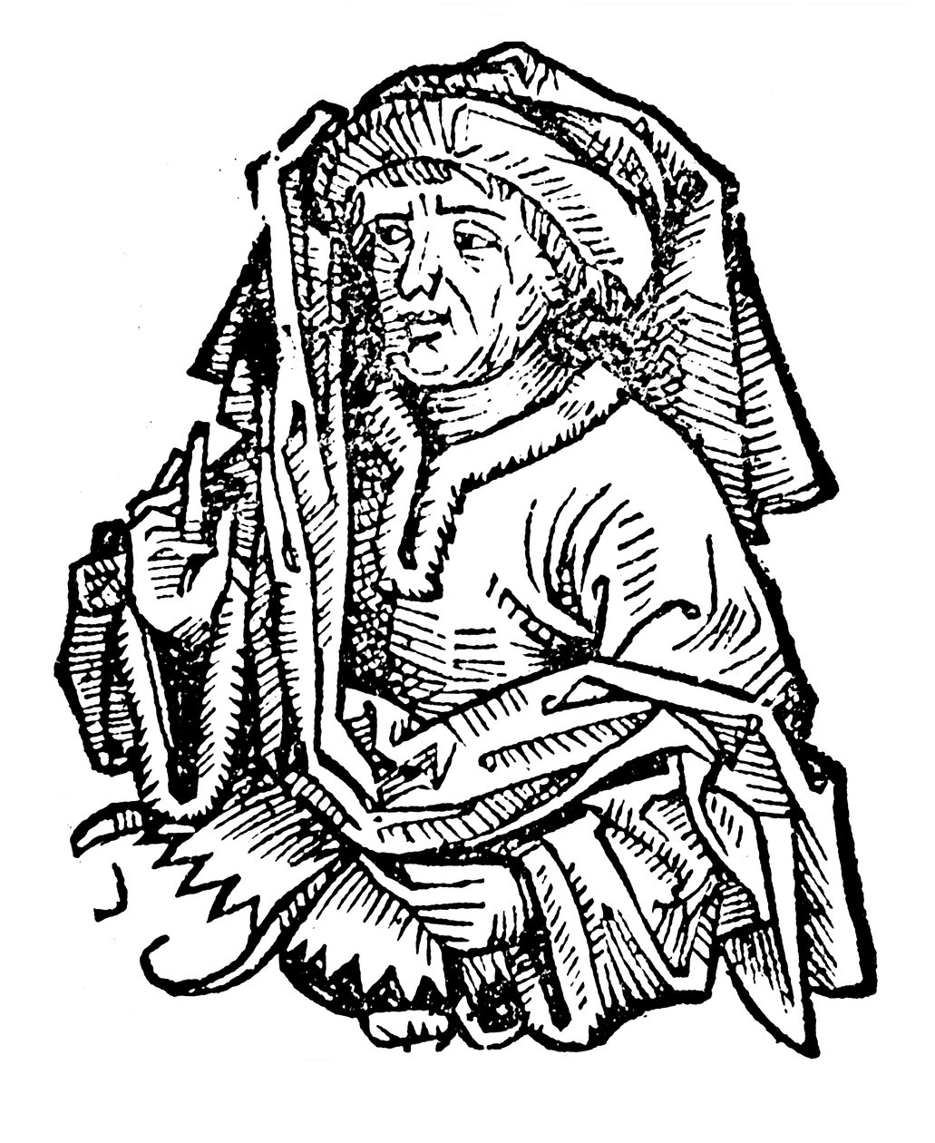 Averroes Ibn Rushd 1126-1198, eminente filósofo islámico medieval, 1493 de Unbekannt