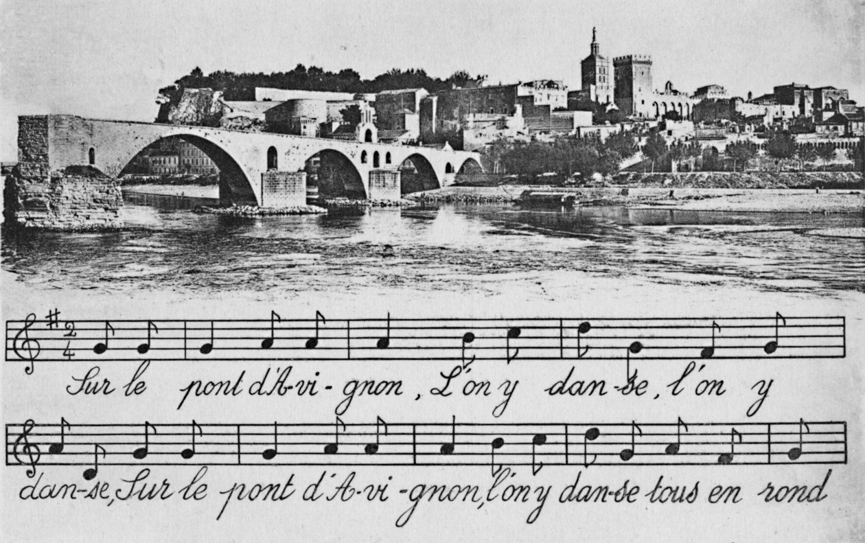 Aviñón - Puente de San Benezet, c. 1925 de Unbekannt