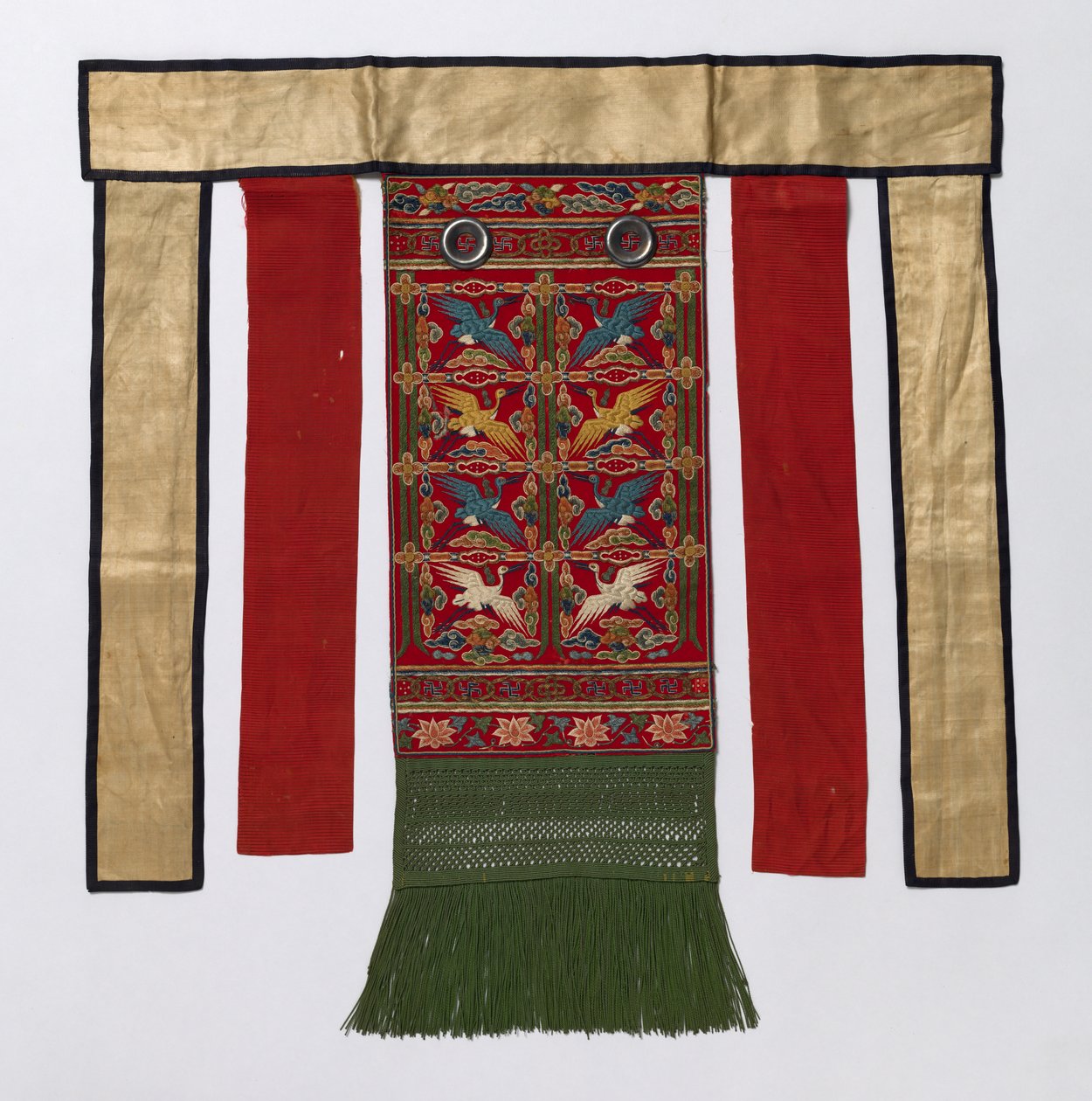 Delantal trasero para la túnica ceremonial real, finales de 1800-principios de 1900 de Unbekannt
