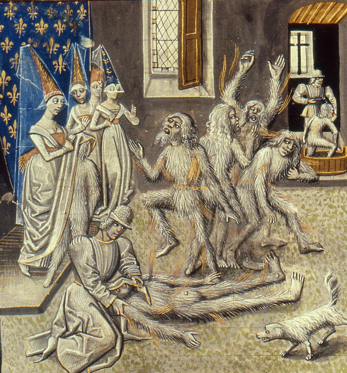 Baile de los Ardientes Miniatura de las Grandes Crónicas de Francia por Jean Froissart, siglo XV de Unbekannt