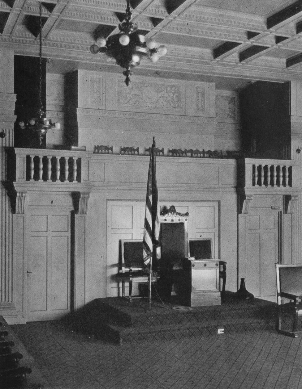 Balcón y estrado en la Sala de la Logia del Templo Masónico, Birmingham, Alabama, 1924 de Unbekannt