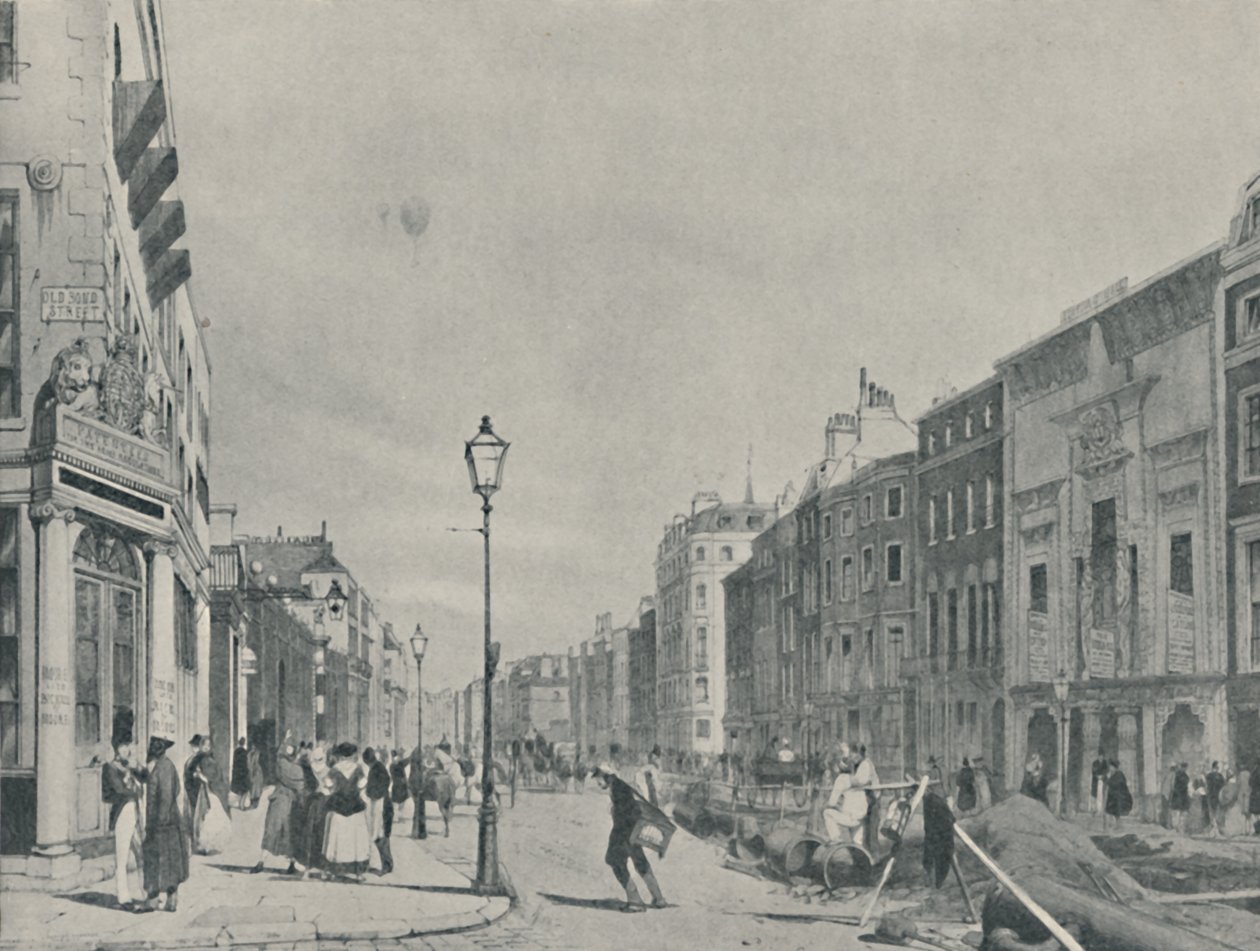 Globos sobre Piccadilly, 1842, 1920 de Unbekannt