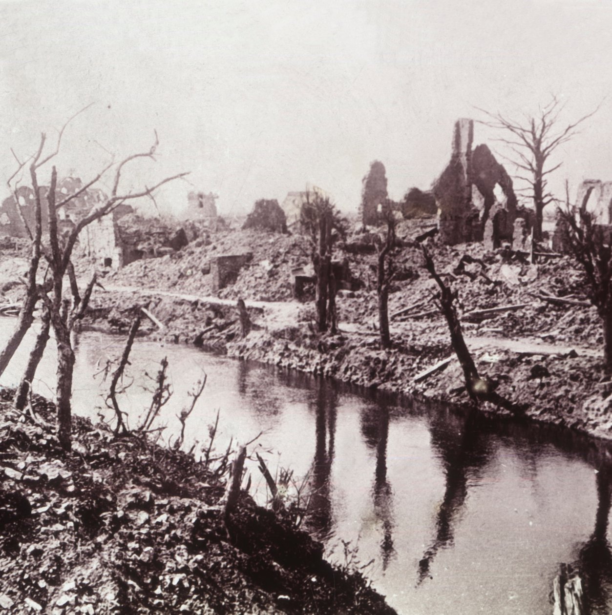 Orillas del Yser, Bélgica, c1914-c1918 de Unbekannt