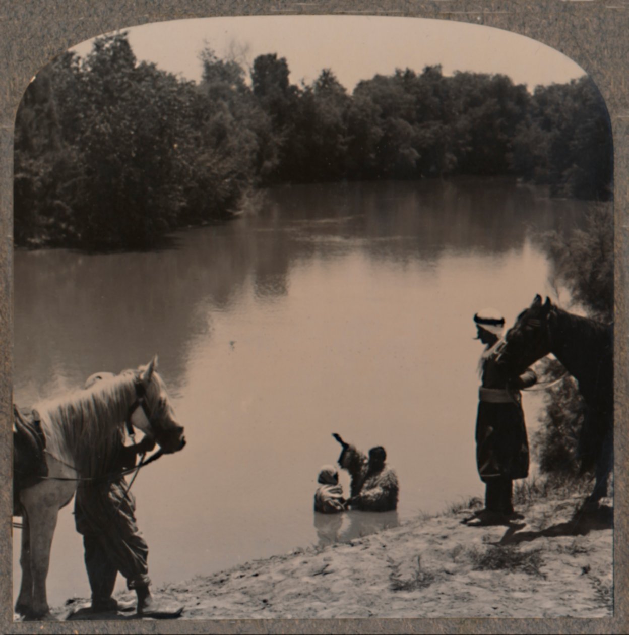 Bautismo en el Jordán, c1900 de Unbekannt