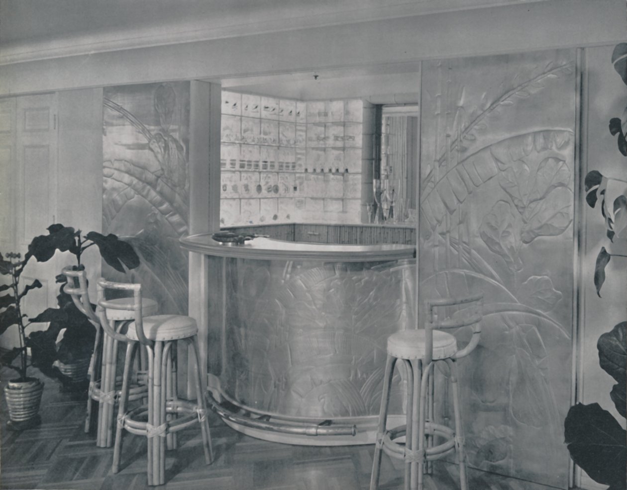 Bar en la casa del Sr. y la Sra. Miles Gray, 1942 de Unbekannt