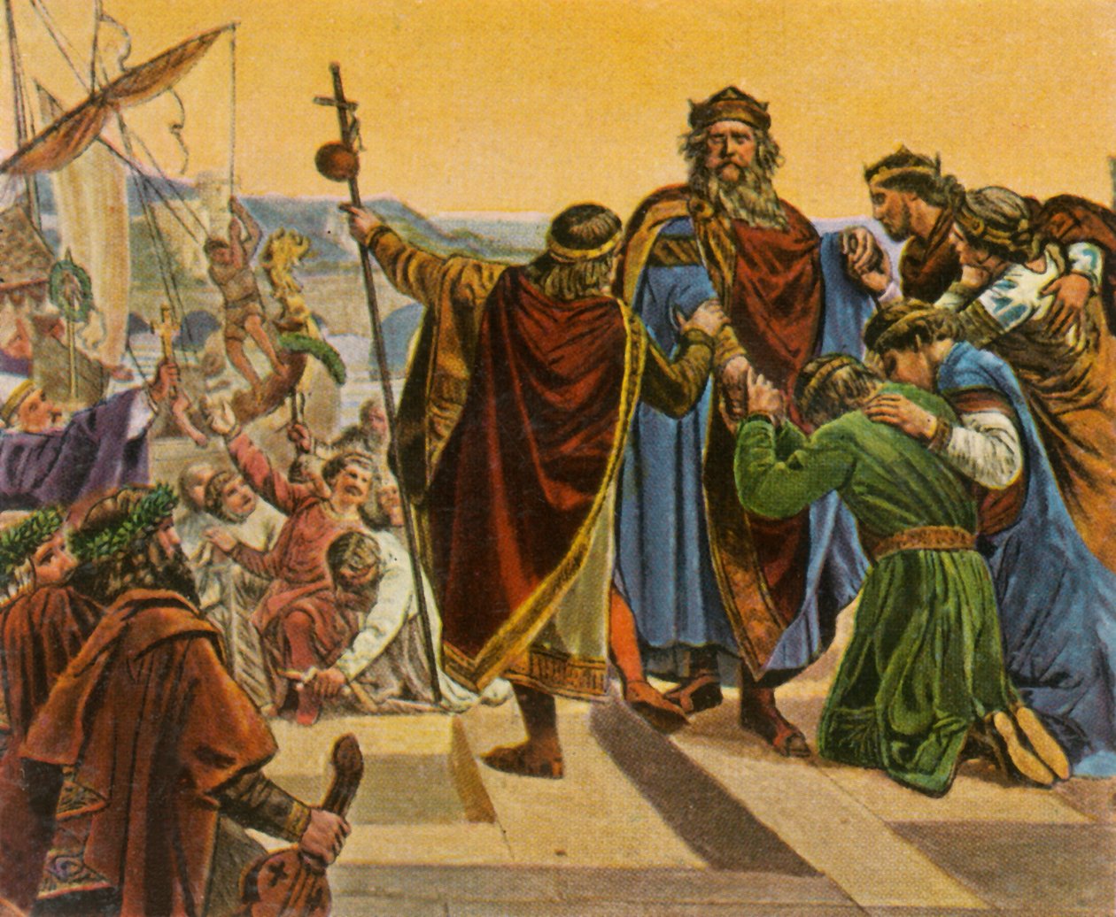 Barbarroja se despide al partir en su cruzada, 1189, 1936 de Unbekannt