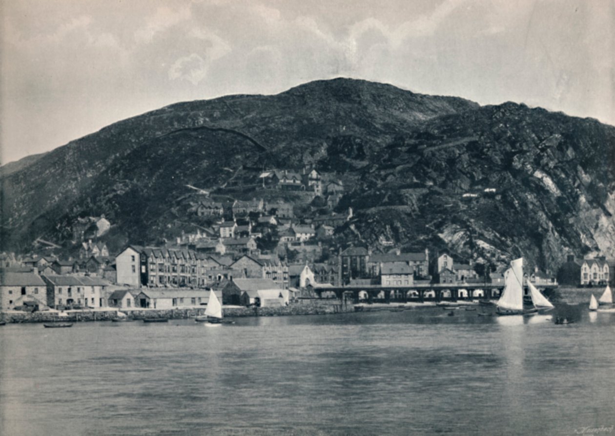 Barmouth - Vista desde el Mawddach, mostrando alturas de Unbekannt