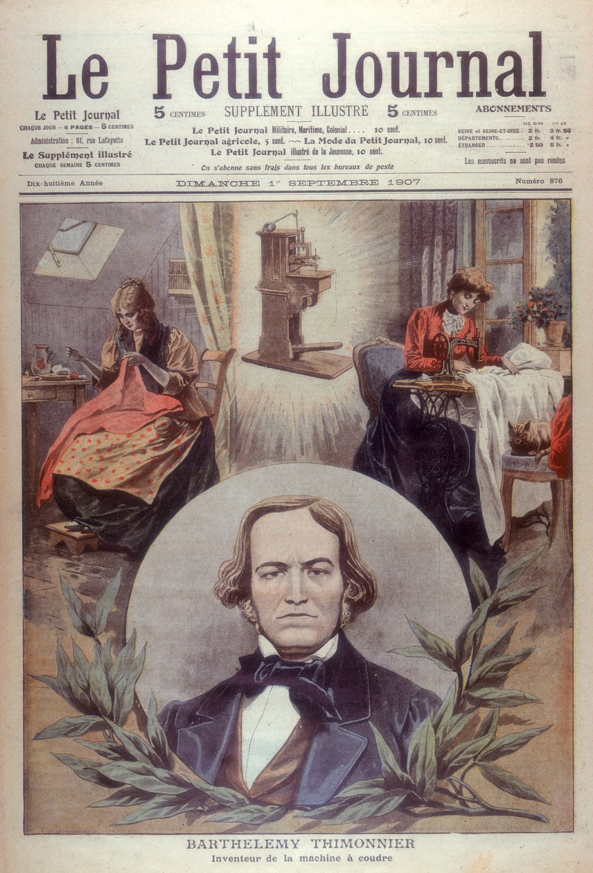 Barthelemy Thimonnier, inventor francés del siglo XIX, [1907] de Unbekannt