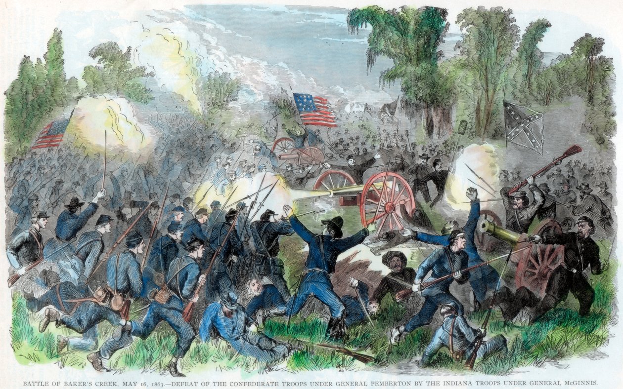 Batalla de Bakers Creek, Mississippi, Guerra Civil Americana, 16 de mayo de 1863 de Unbekannt
