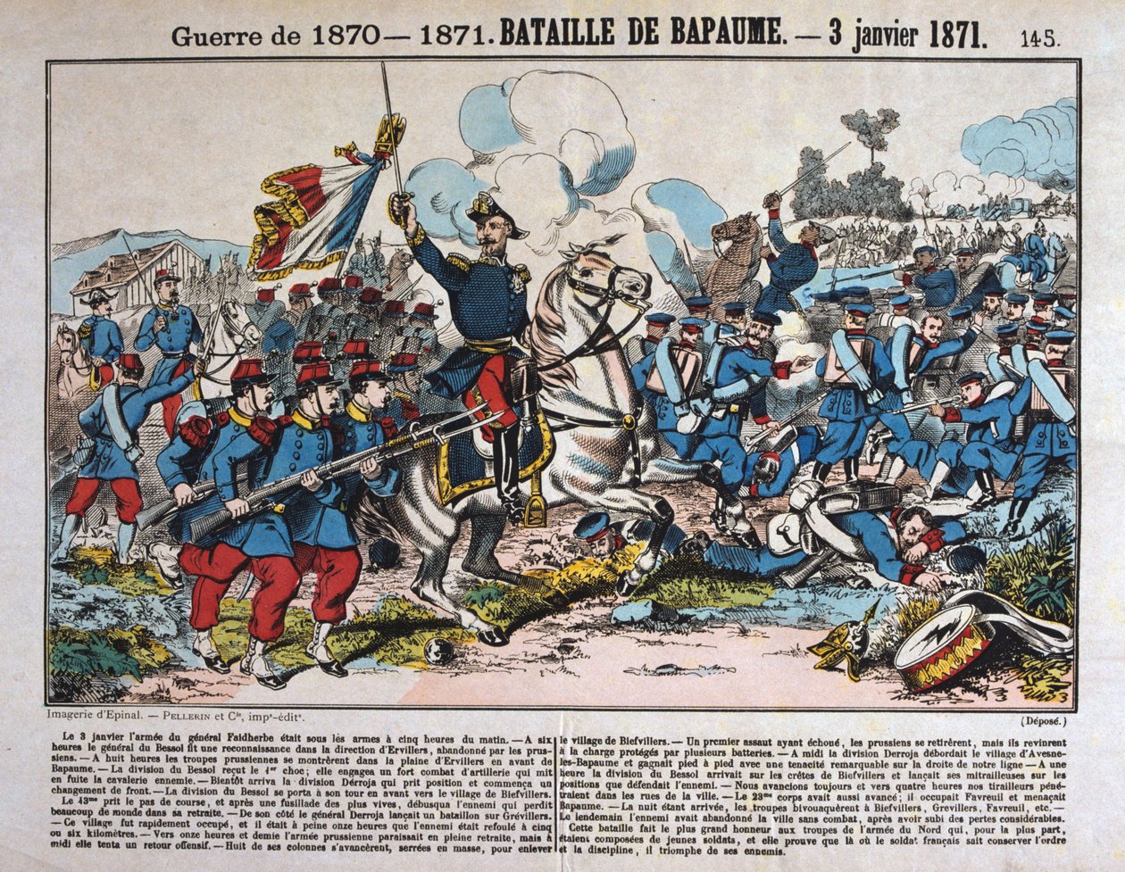 Batalla de Bapaume, guerra franco-prusiana, 3 de enero de 1871 de Unbekannt