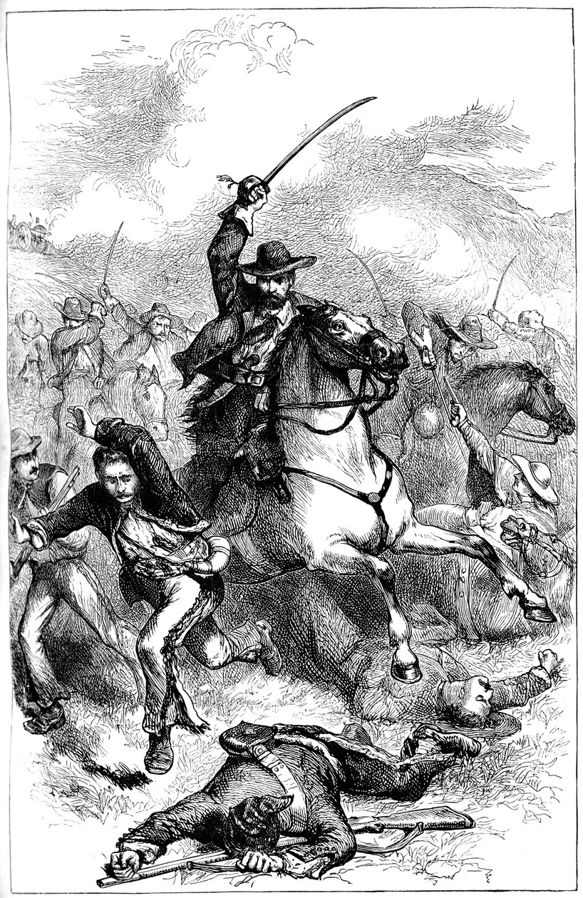 Batalla de Buena Vista, México, 1847 c. 1880 de Unbekannt