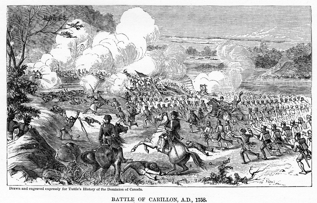 Batalla de Carillon, AD 1758, 1877 de Unbekannt