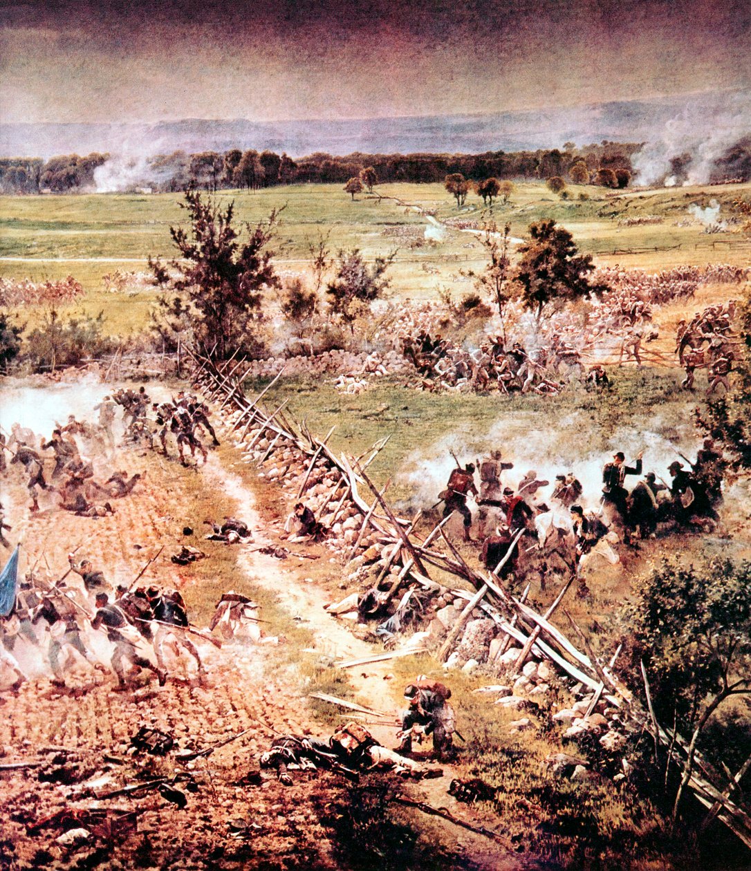 Batalla de Gettysburg, Guerra Civil Americana, 1-3 de julio de 1863 de Unbekannt
