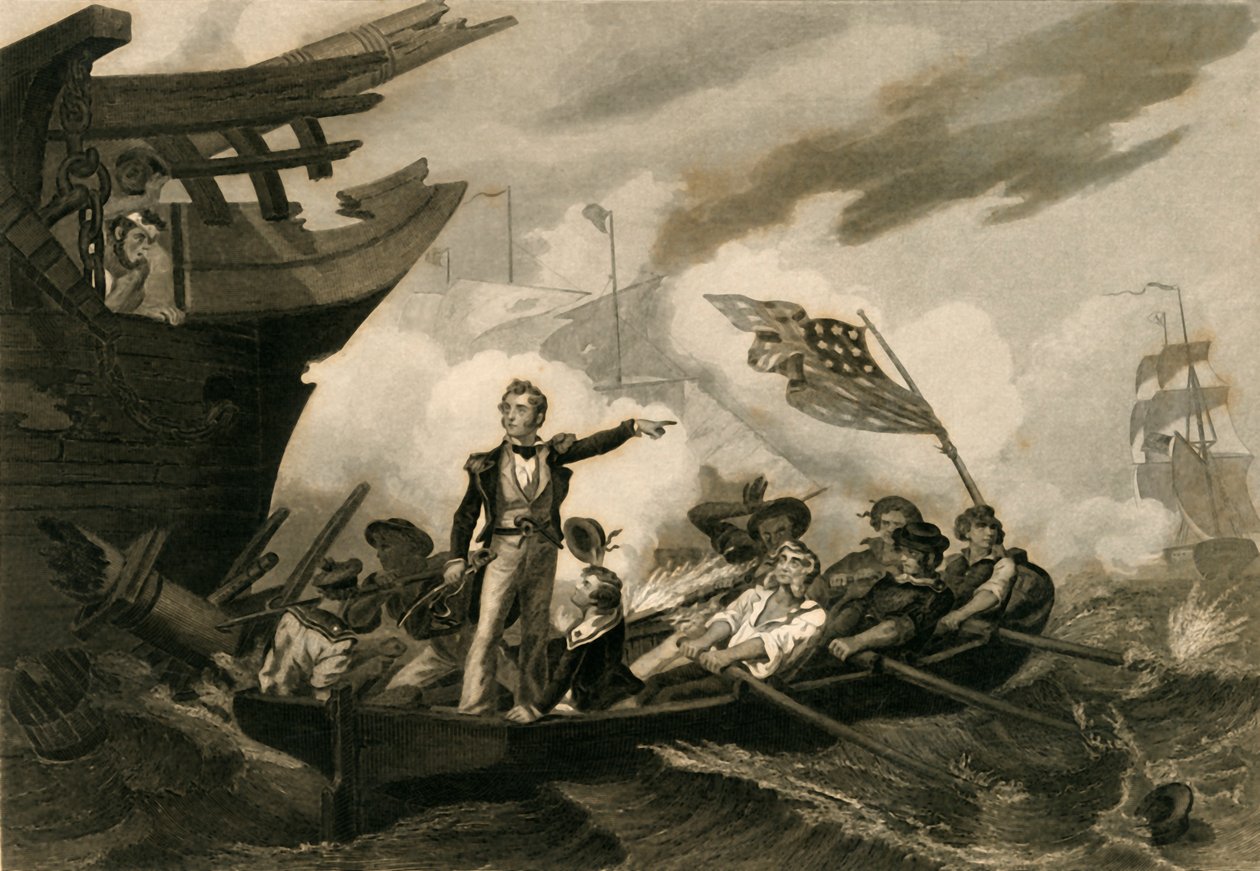 Batalla del Lago Erie, 1878 de Unbekannt