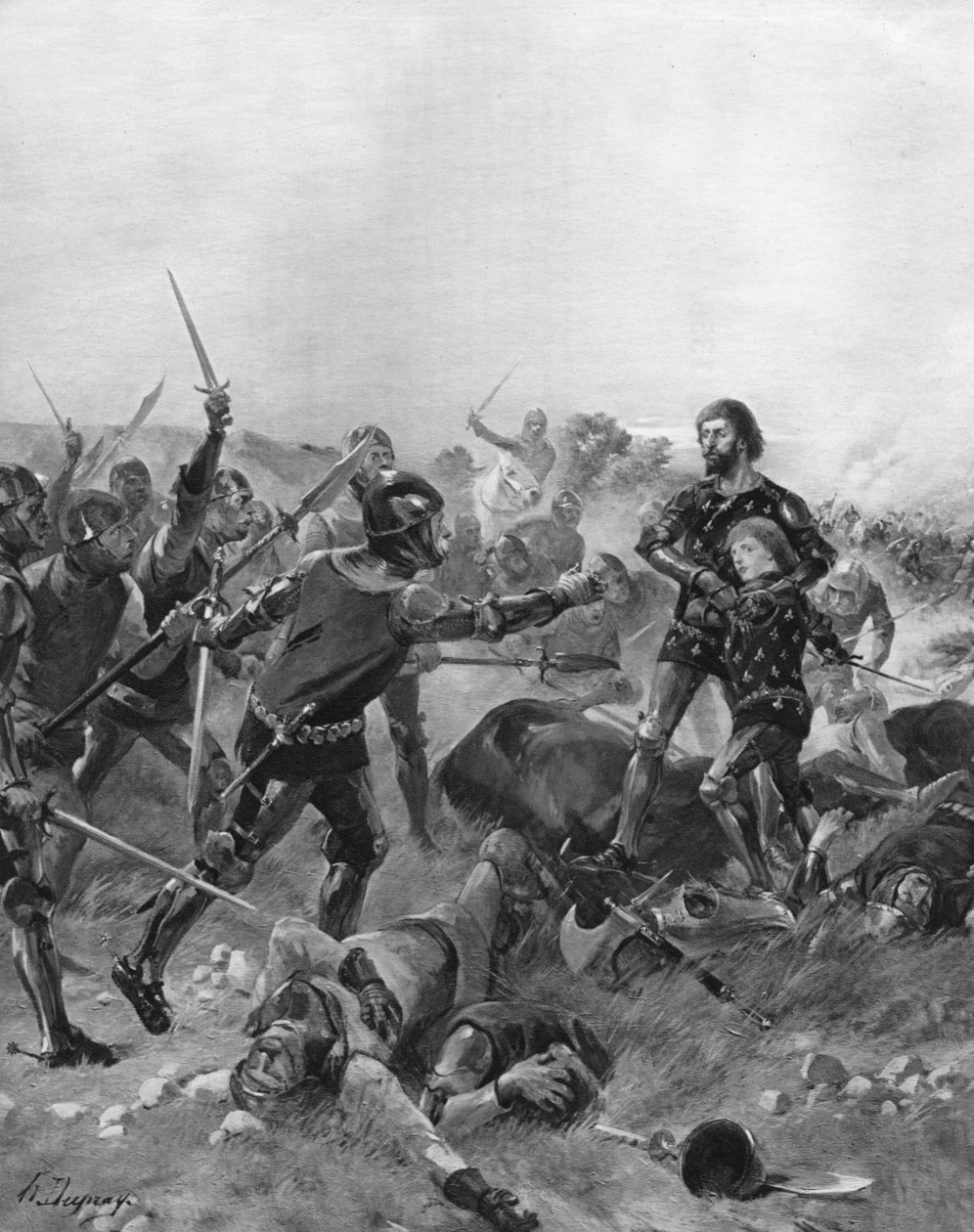 Batalla de Poitiers, Francia, 1356 de Unbekannt