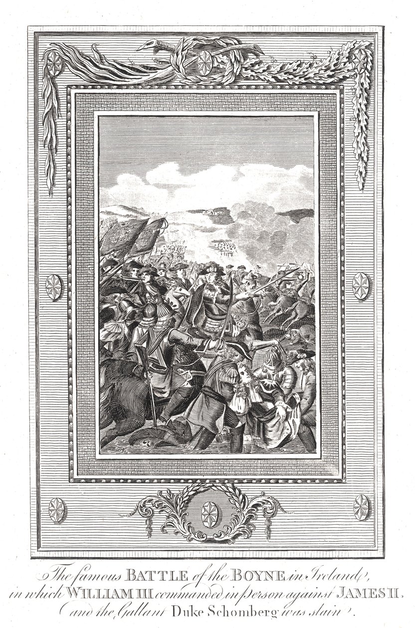 Batalla del Boyne, 1690 de Unbekannt