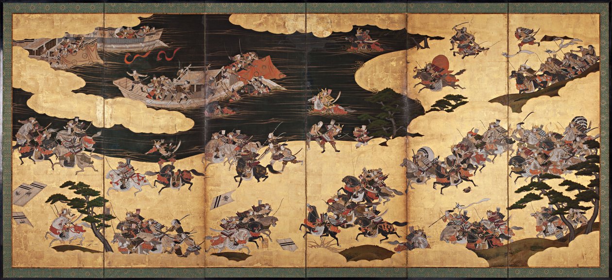 Escenas de batalla del Cuento de Heike Heike Monogatari, Primer tercio del siglo XVII de Unbekannt