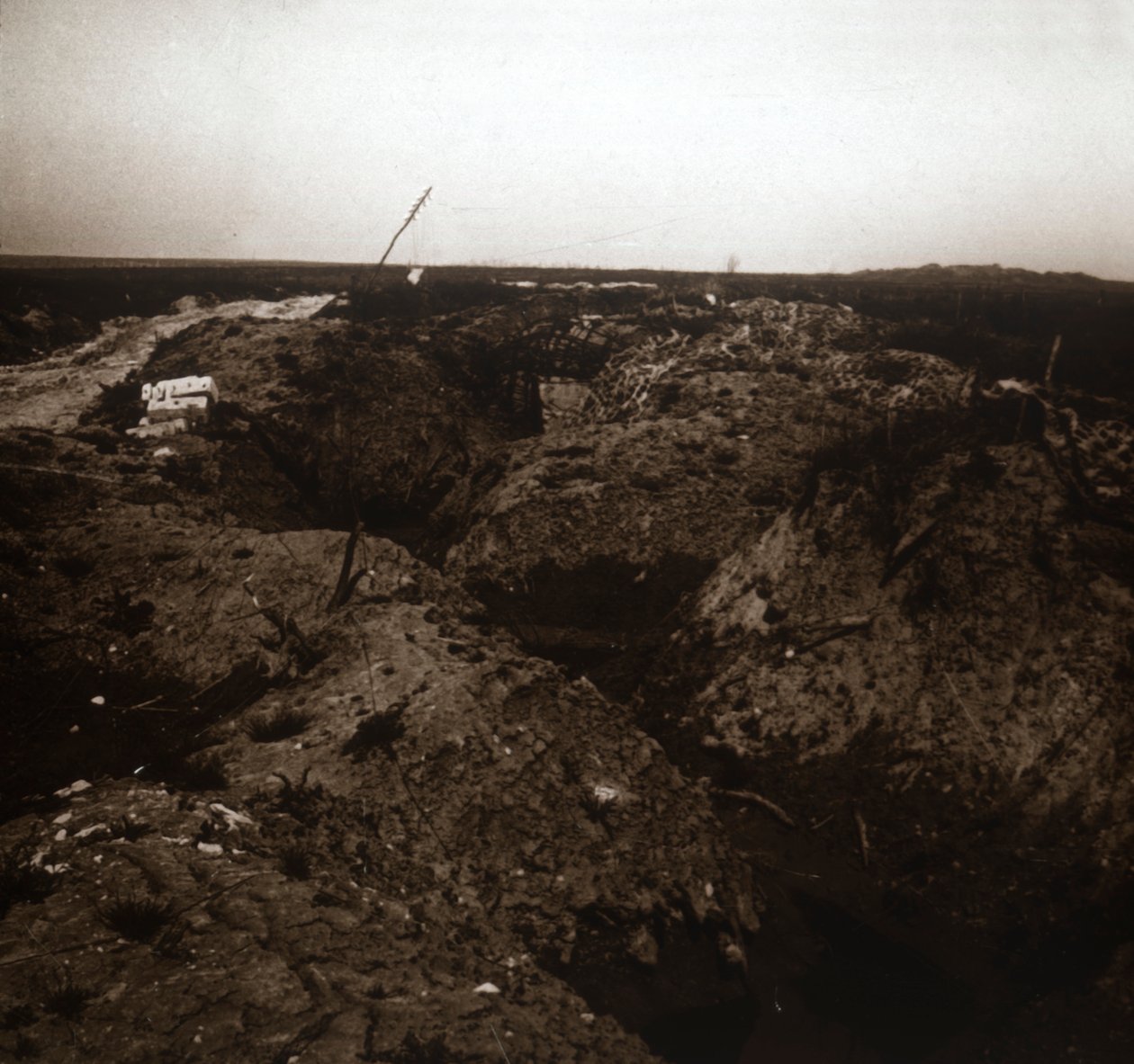 Campo de batalla, Craonne, norte de Francia, c1914-c1918 de Unbekannt