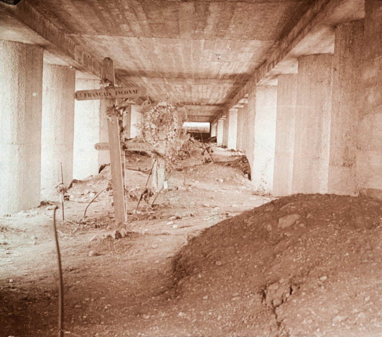 Trinchera de Bayonetas, Verdún, norte de Francia, c1916-c1918 de Unbekannt