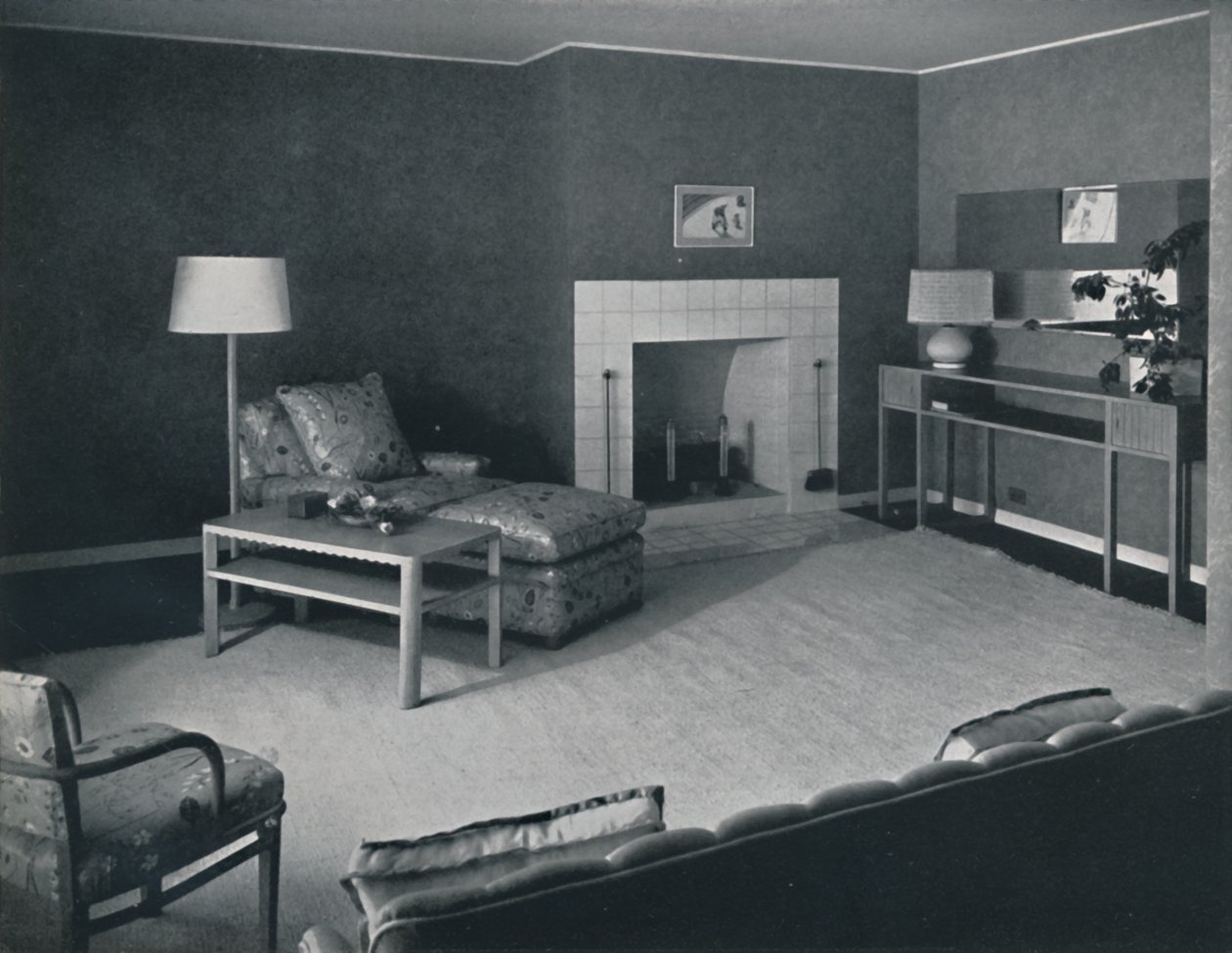 Dormitorio en la casa del Sr. Anatole Litvak en Santa Mónica, California, 1942 de Unbekannt