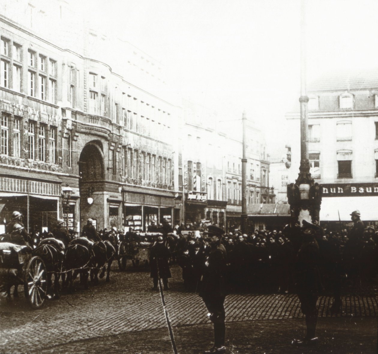Tropas belgas, Aquisgrán, Alemania, c1914-c1918 de Unbekannt