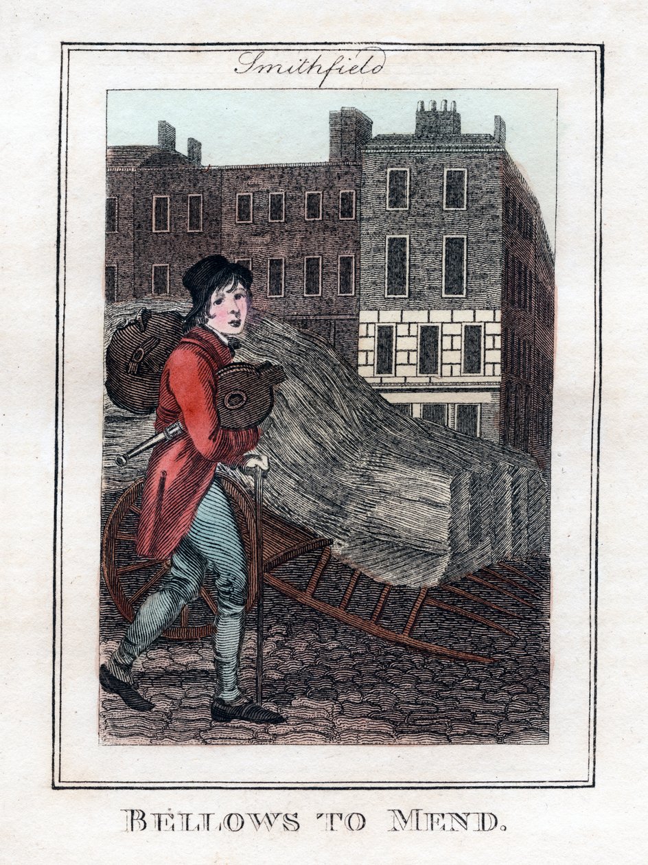 Fuelle para reparar, Smithfield, Londres, 1805 de Unbekannt