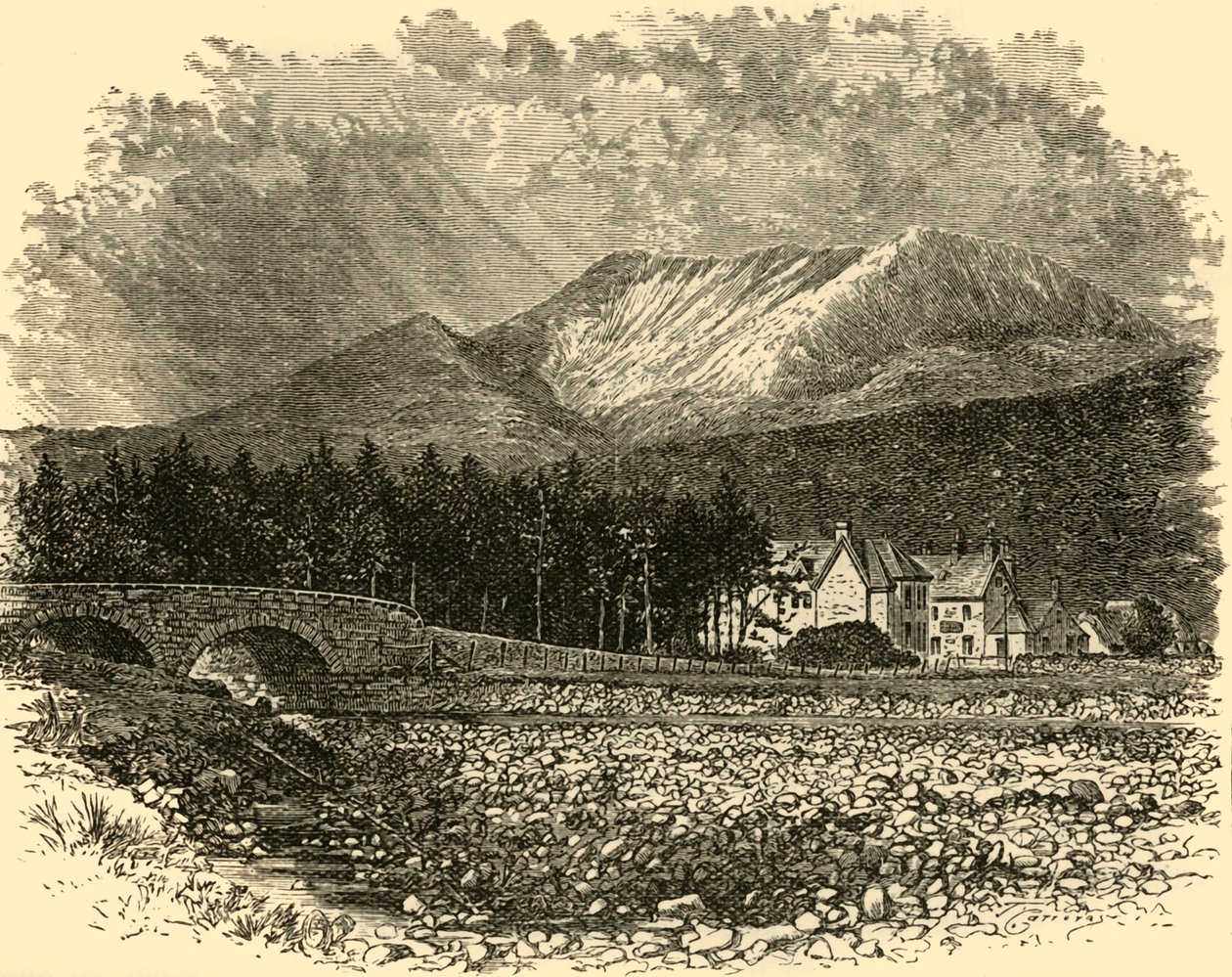 Ben Bay y Hotel Kinlochewe, 1898 de Unbekannt