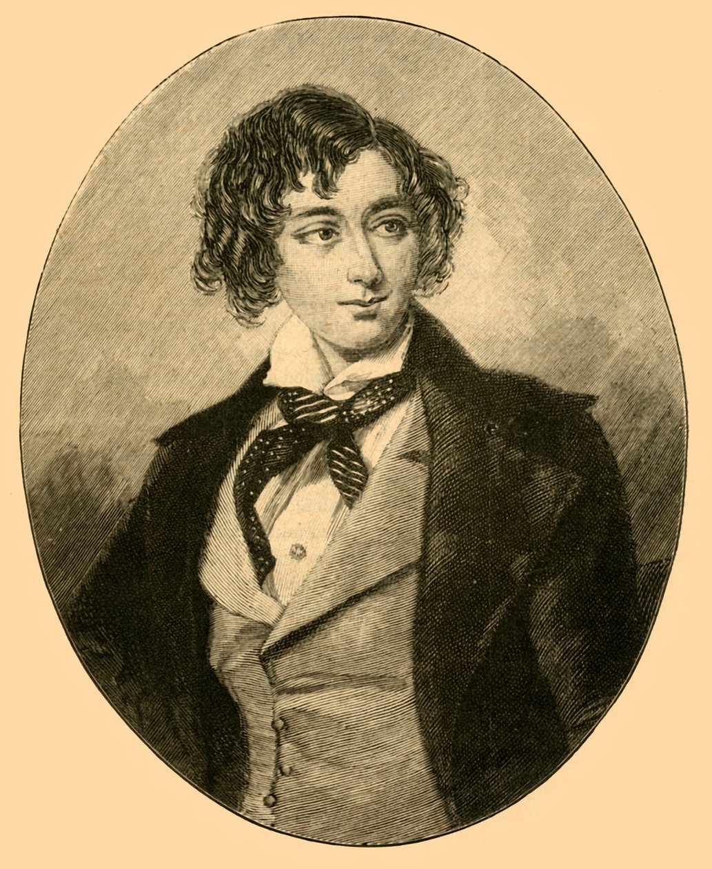 Benjamin Disraeli, político británico, c1840 de Unbekannt