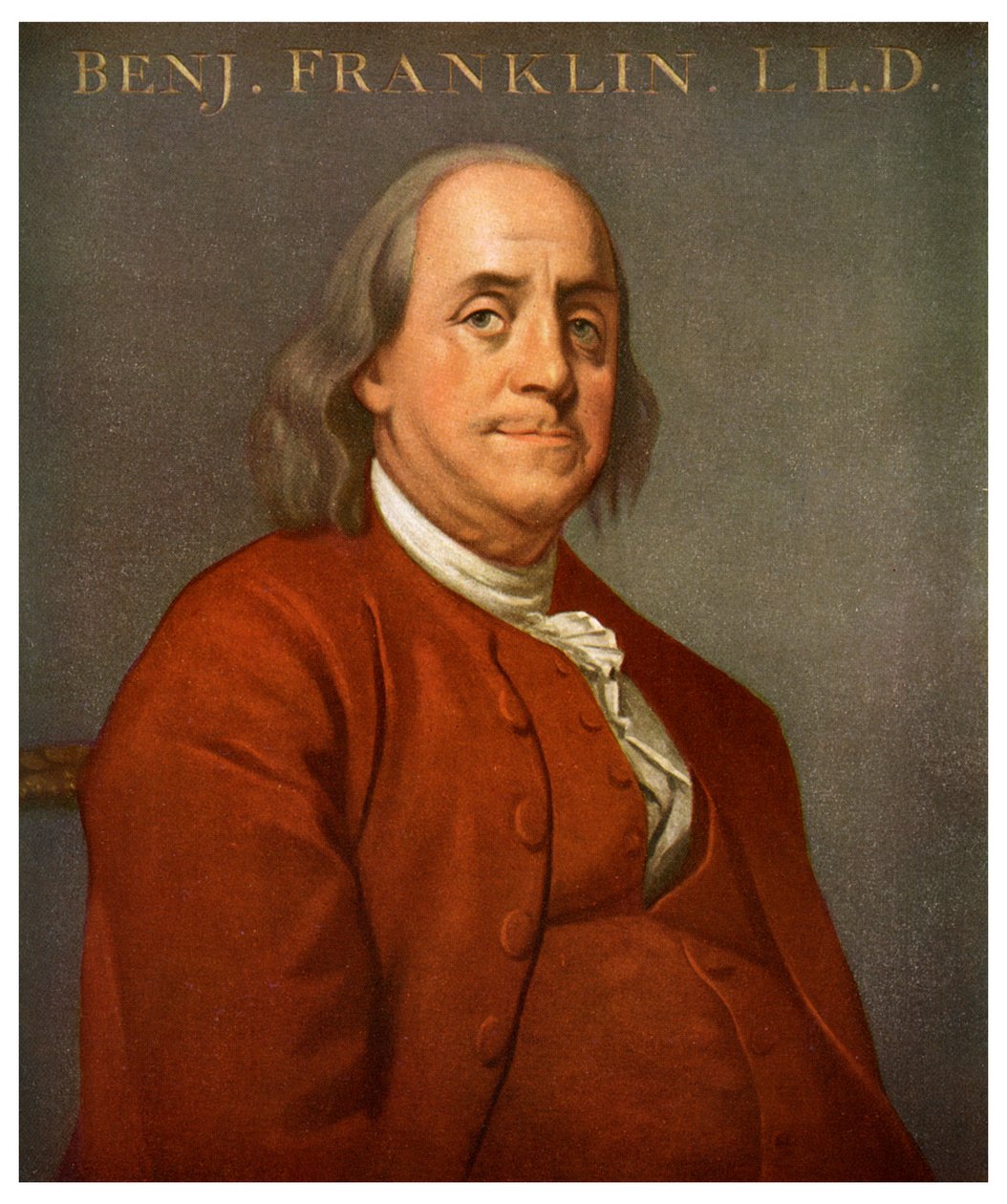 Benjamin Franklin, científico y político estadounidense, 1782 de Unbekannt