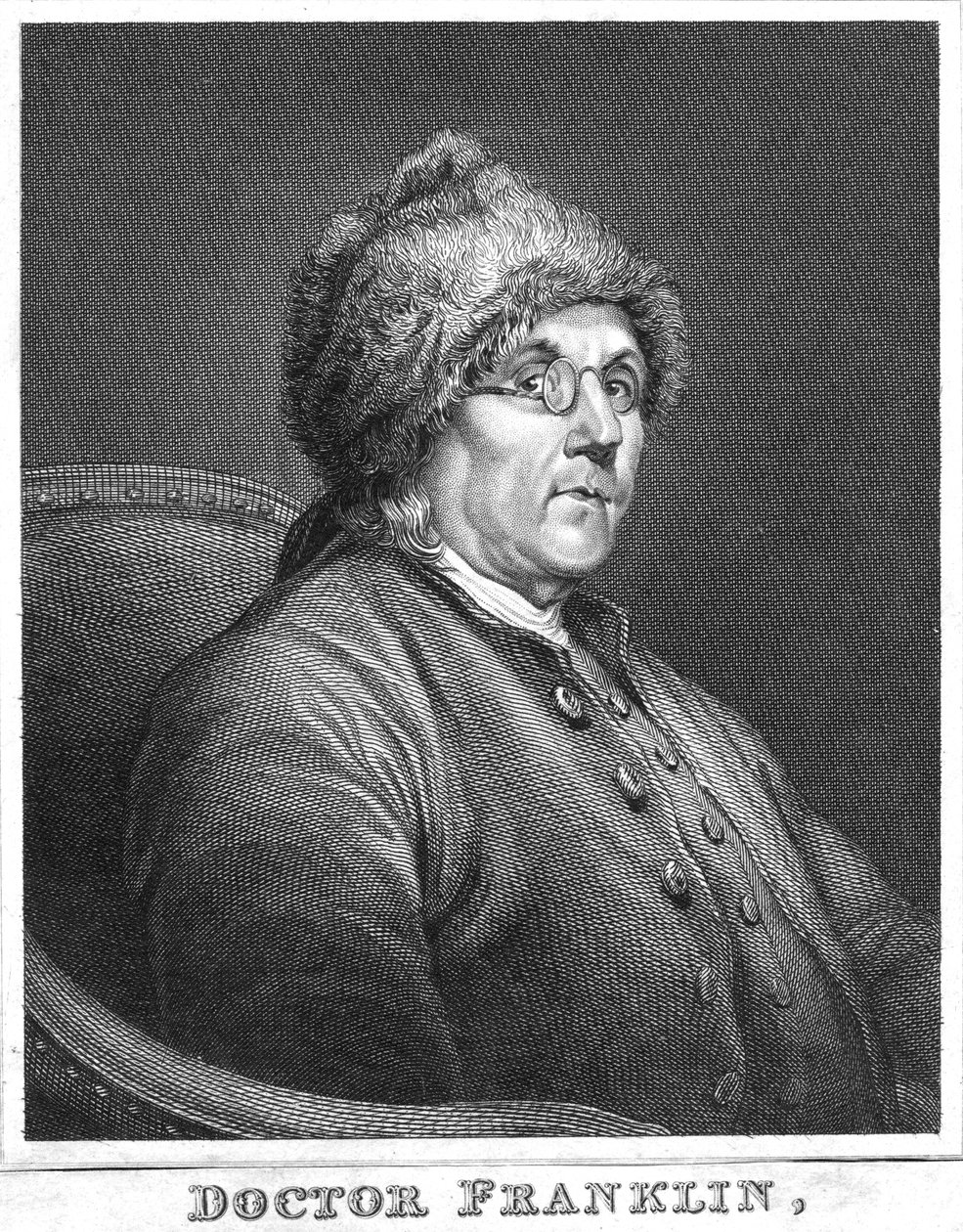 Benjamin Franklin, científico, inventor y estadista estadounidense, finales del siglo XVIII de Unbekannt