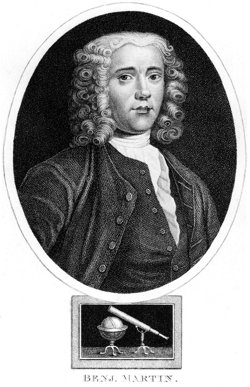 Benjamin Martin, matemático e inventor inglés, c 1730s de Unbekannt