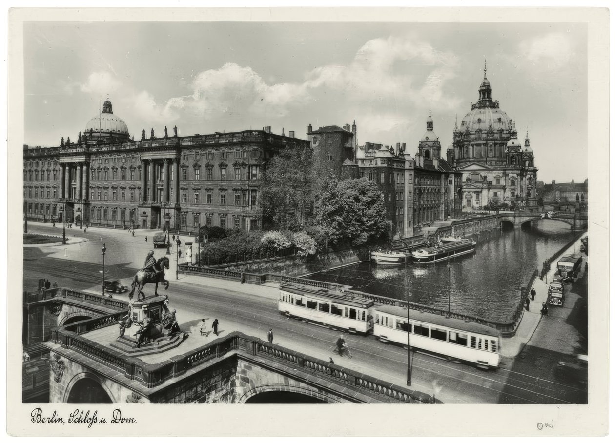 Berlin, Stadtschloss mit Kurfürstenbrücke und Dom de Unbekannt