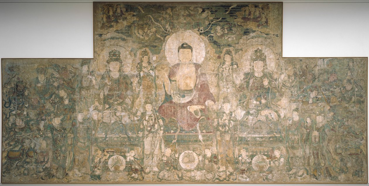Bhaisajyaguru, el buda de la curación y la medicina, ca. 1319 de Unbekannt