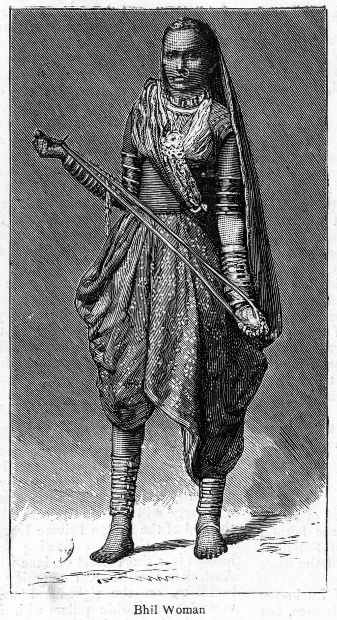 Mujer Bhil, 1886 de Unbekannt