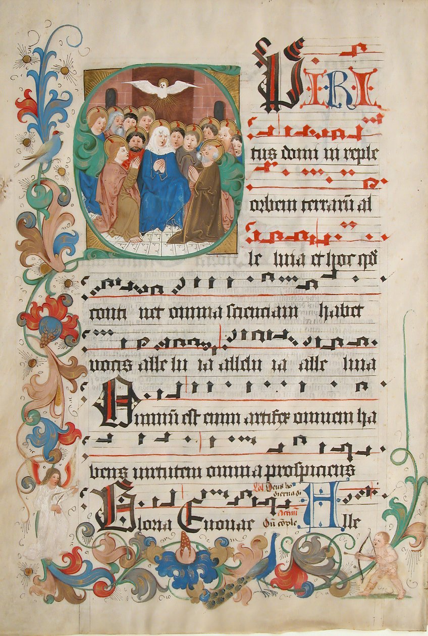 Bifolio de un gradual, alemán, finales del siglo XV de Unbekannt