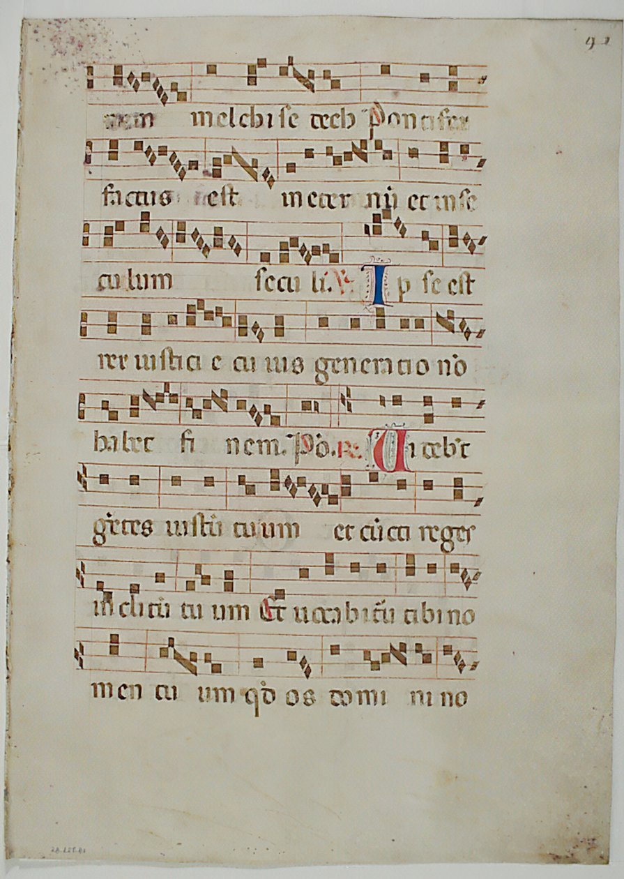 Bifolio de un Antifonario, Italiano, siglo XIV de Unbekannt