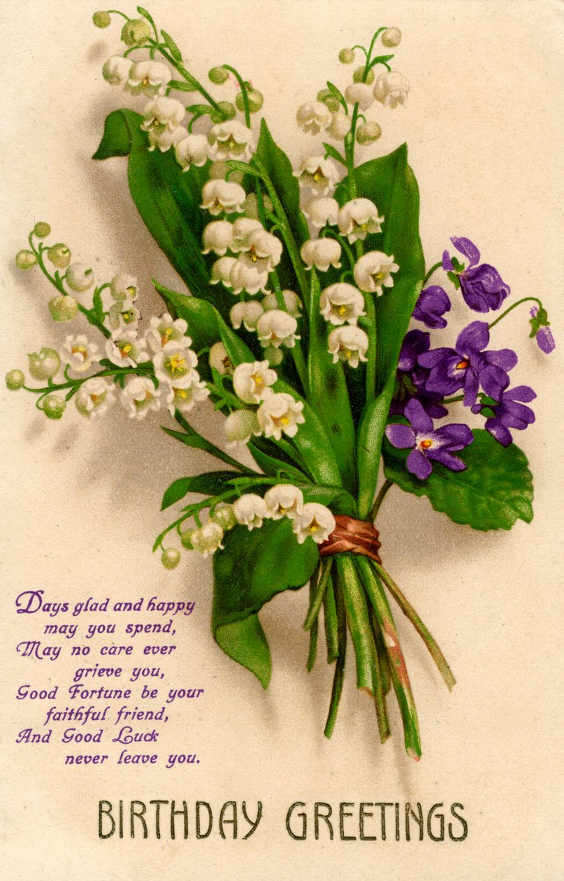 Tarjeta de cumpleaños, 1928 de Unbekannt