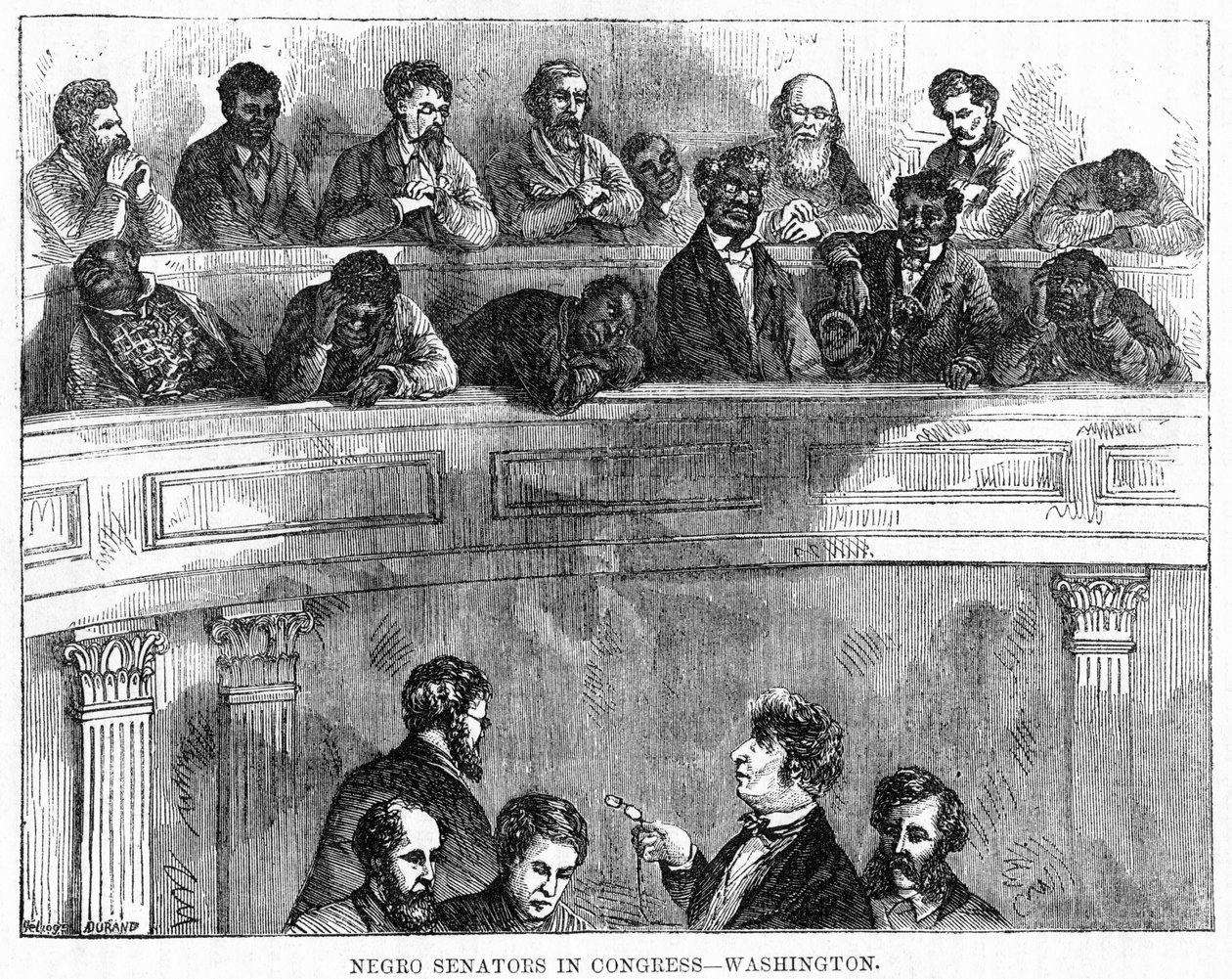 Senadores negros en el Congreso - Washington, 1868 de Unbekannt