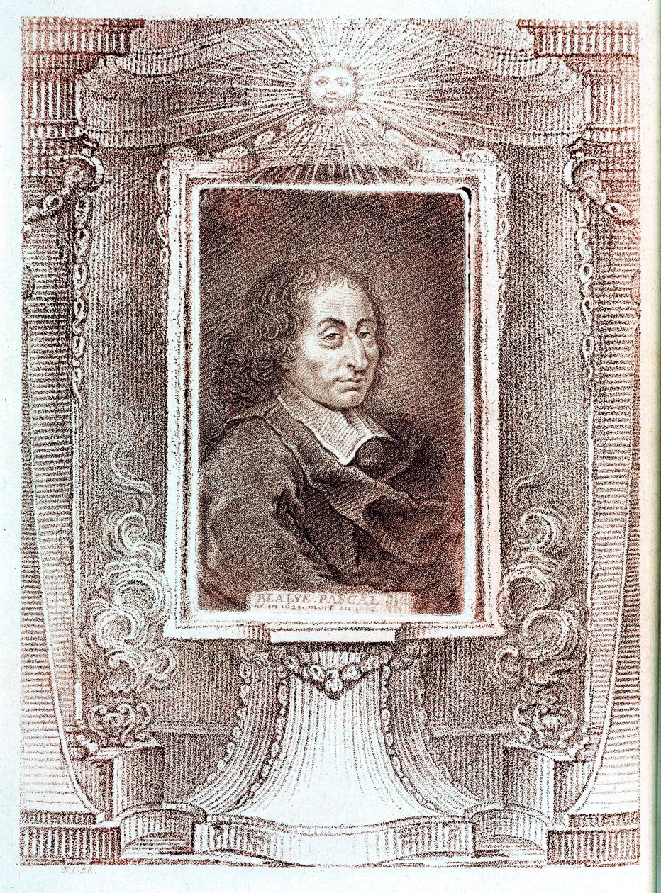 Blaise Pascal, matemático, físico y filósofo francés, c. 1650 de Unbekannt
