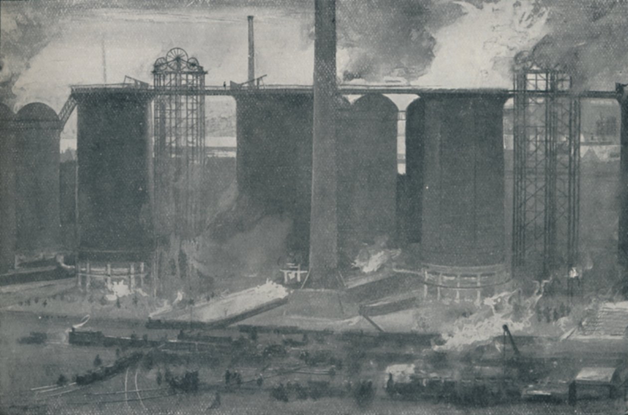 Altos hornos en Bell Bros. Iron Works, Middlesborough de Unbekannt