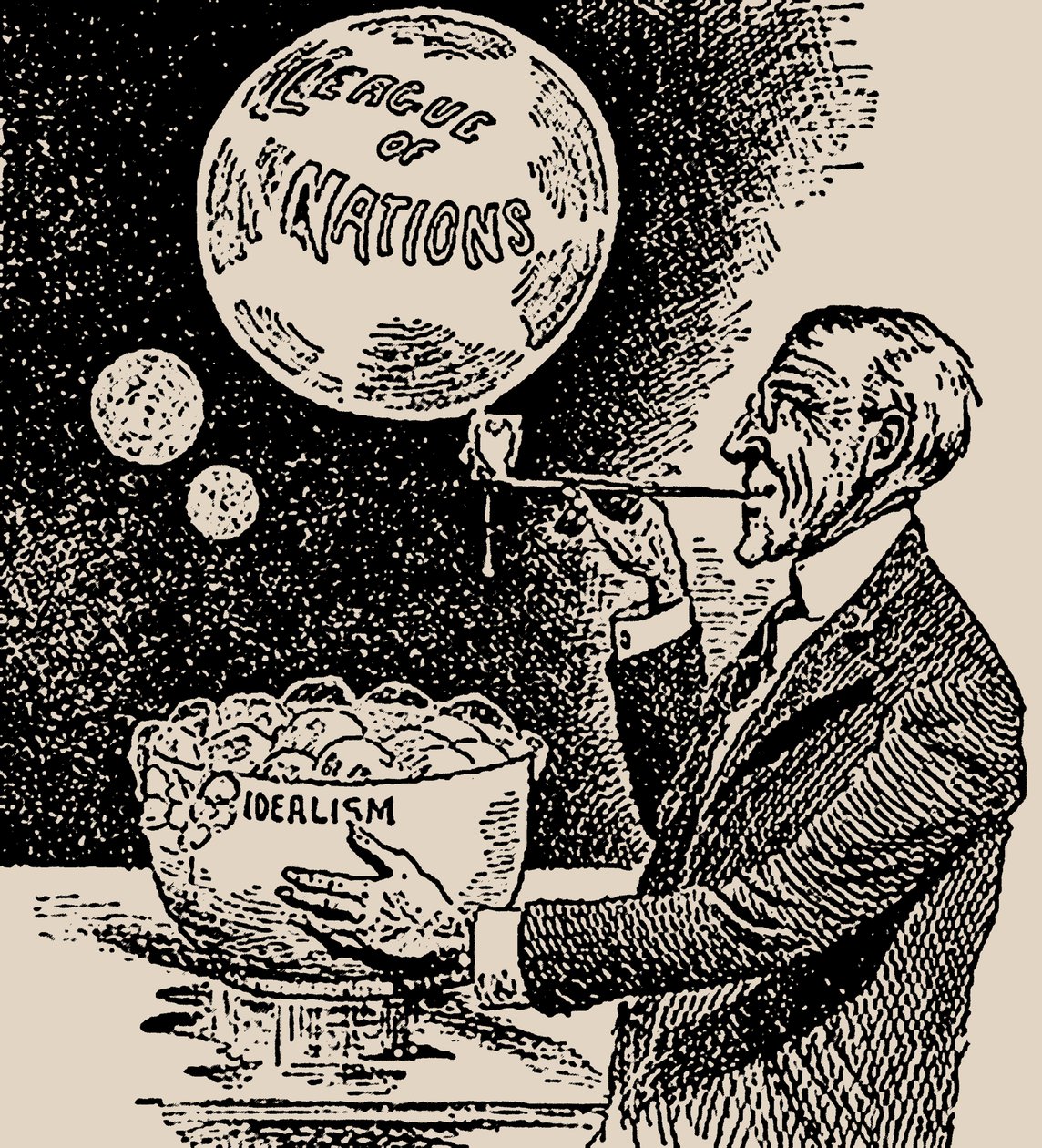 Soplando burbujas. Woodrow Wilson y la Liga de las Naciones, 1919 de Unbekannt