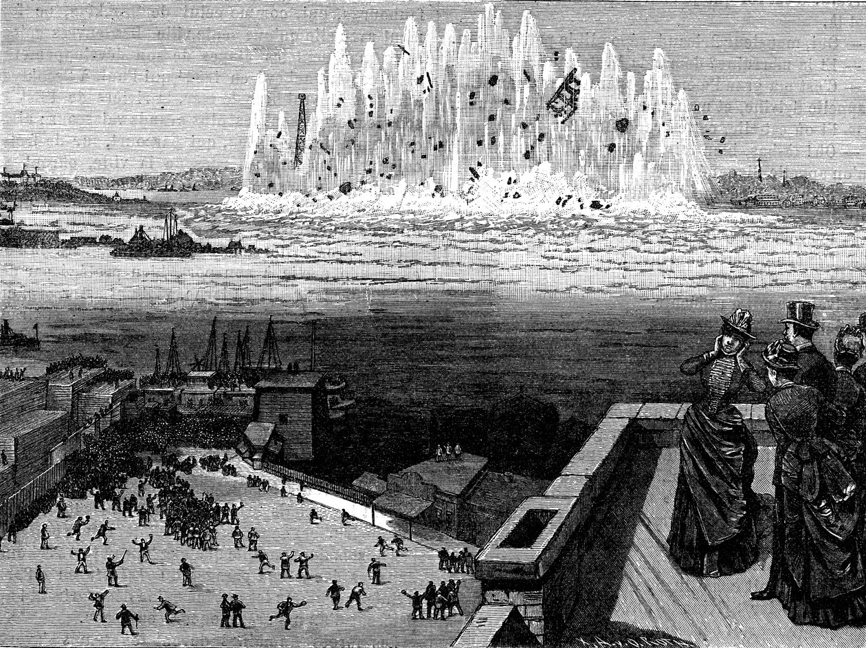 Explosión de Flood Rock, 1885 de Unbekannt