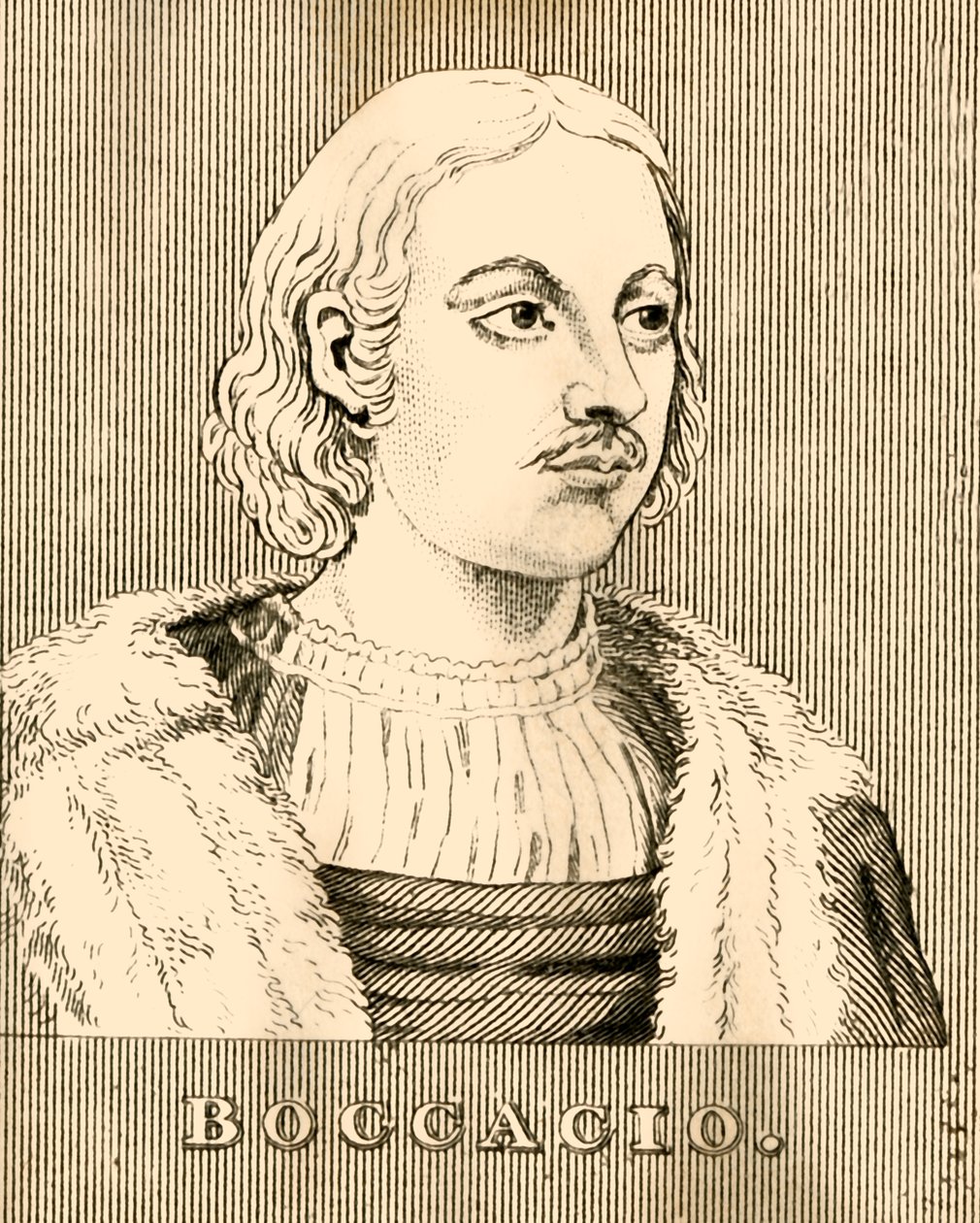 Boccaccio, 1313-1375, 1830 de Unbekannt