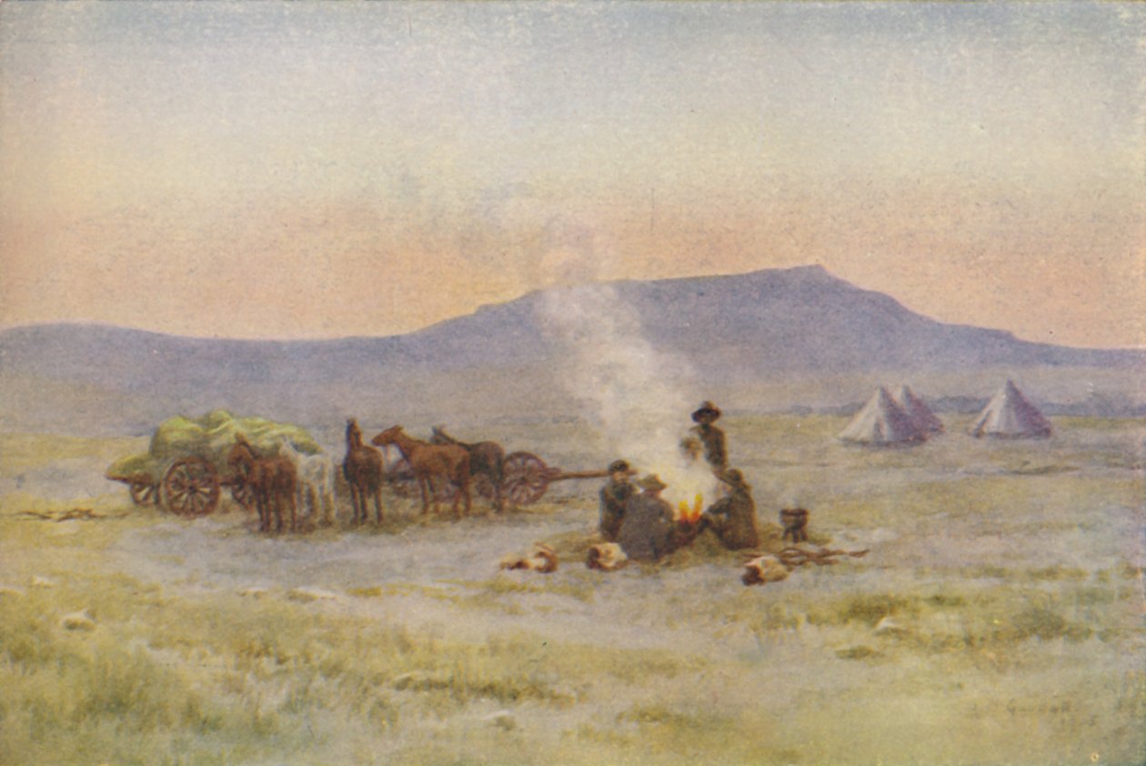 Campamento bóer en el Veldt, 1924 de Unbekannt