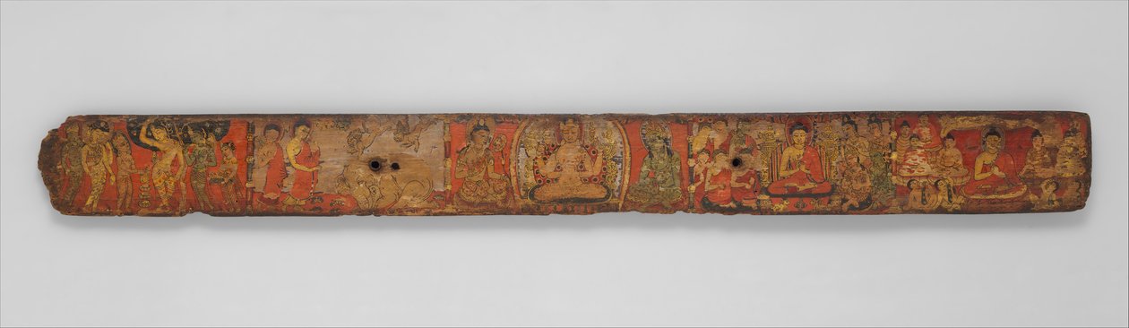 Cubierta de libro de un manuscrito del Sutra Ashtasahasrika Prajnaparamita, siglos X-XI de Unbekannt