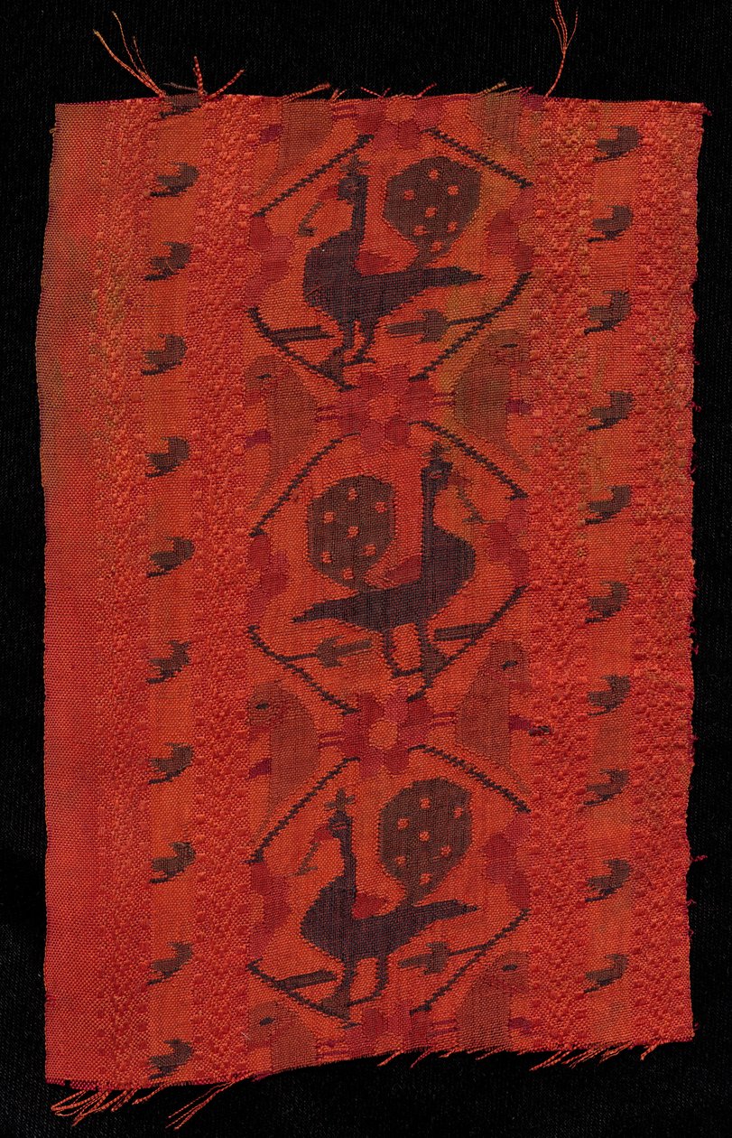 Borde con diseño de pavo real, 1600s de Unbekannt