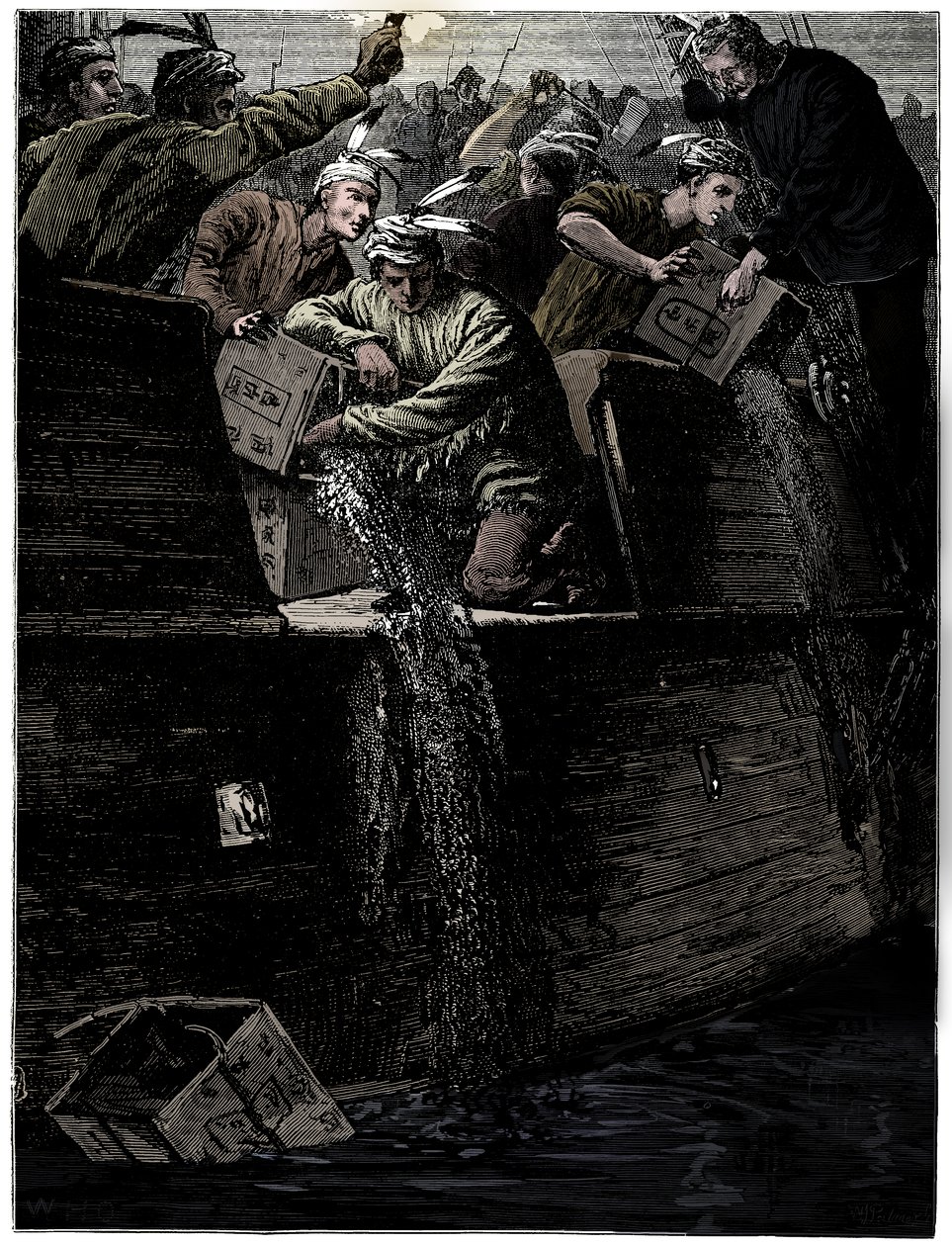 Fiesta del té de Boston, 26 de diciembre de 1773 de Unbekannt
