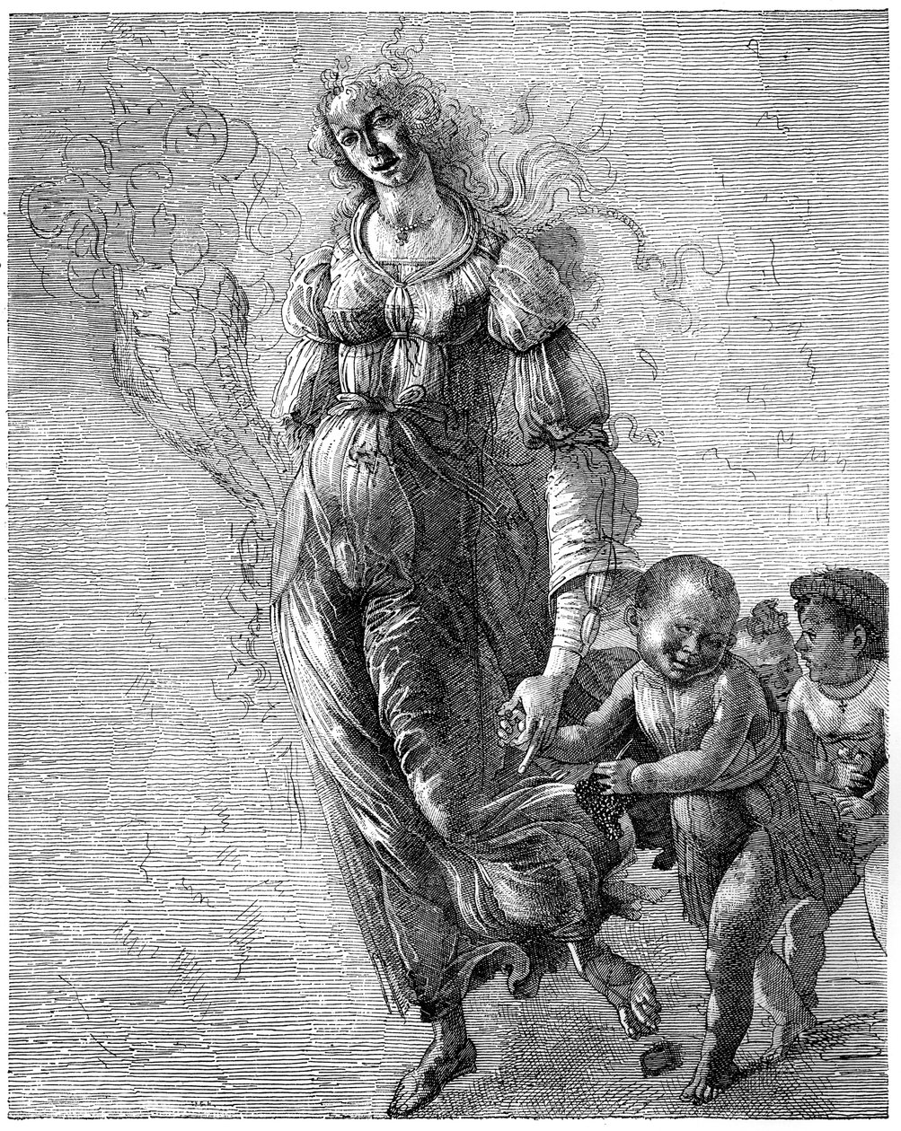 La Abundancia de Botticelli, 1882 de Unbekannt