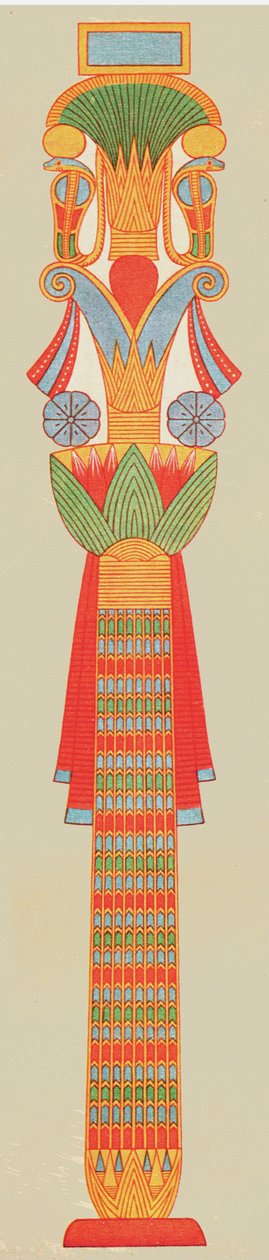 Capitel de ramo, Tebas, Egipto de Unbekannt